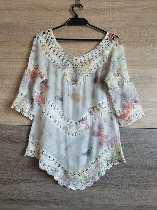 Apricot tunika bluzka plażowa Boho S/M