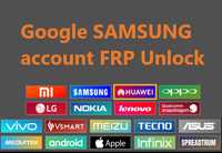 Розблокування від GOOGLE, SAMSUNG, MI аккаунтів, FRP unlock