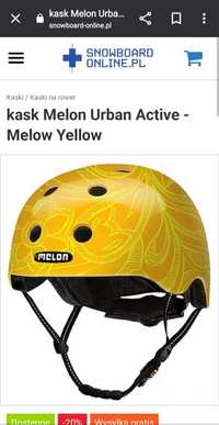 Kask rowerowy Urban Active M-L kolor żółty