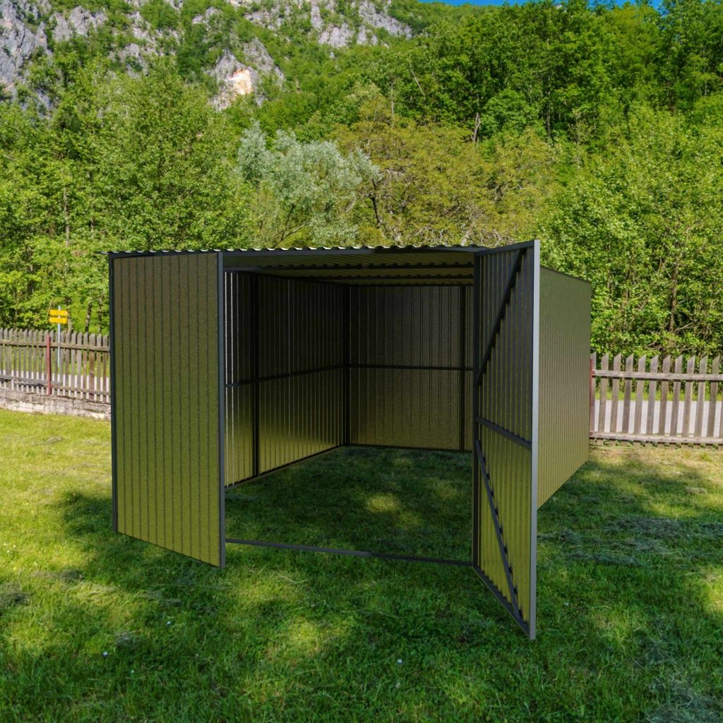 Garaz blaszany schowek blaszany magazynek 3x5