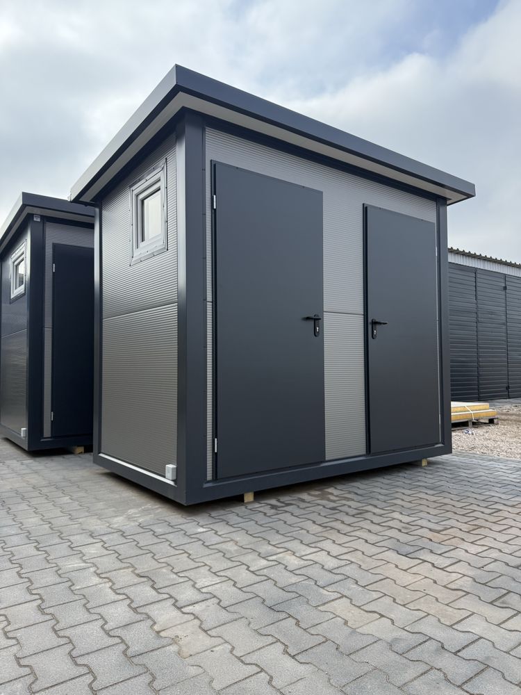 Kontener sanitarny łazienka wc kibel pawilon budowlany socjalny