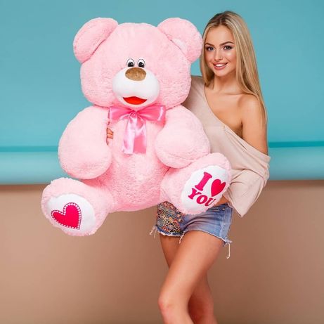 Большой плюшевый медведь, купить мишку День Святого Валентина
