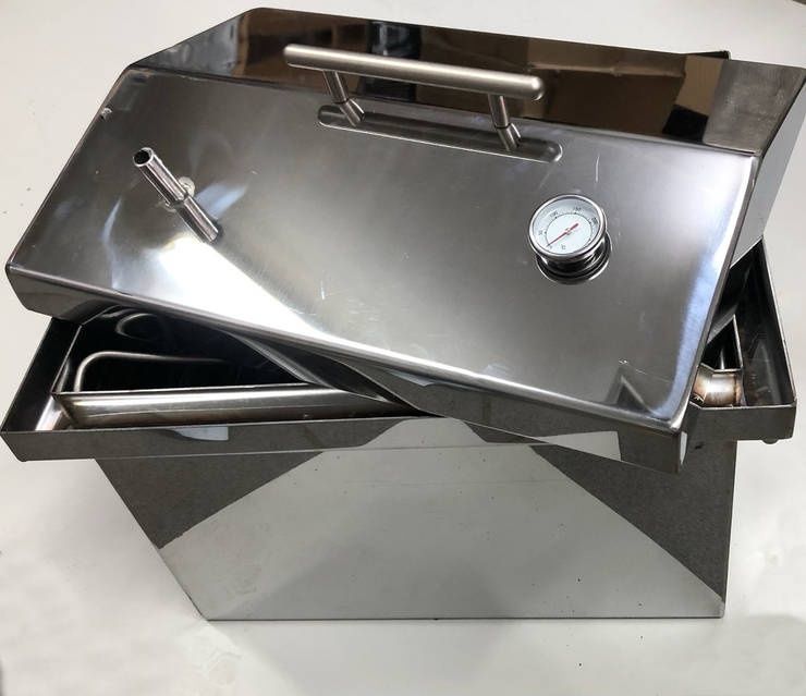 Термостійка нержавійка Коптильня для копчення риби м'яса коптилка