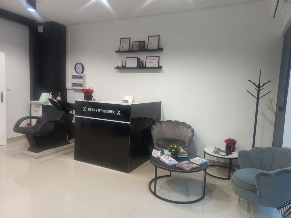 Lokal Salon Fryzjerski Barber Urządzony Wyposażony  Pabianice Podleśna