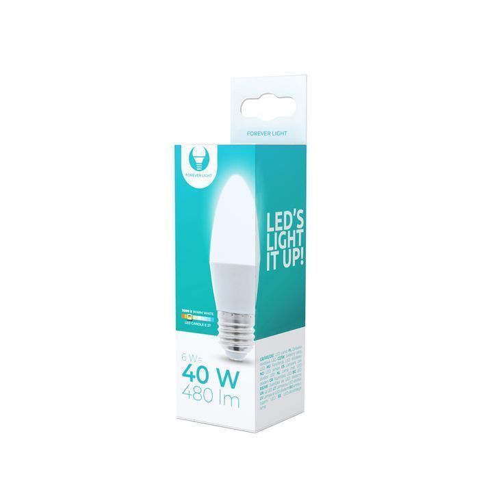 Żarówka Led E27 C37 6W 230V 3000K 480Lm Forever Light