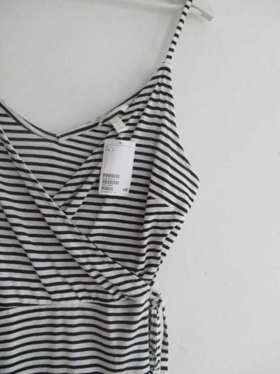 H&M sukienka kopertowy dekolt nowa
