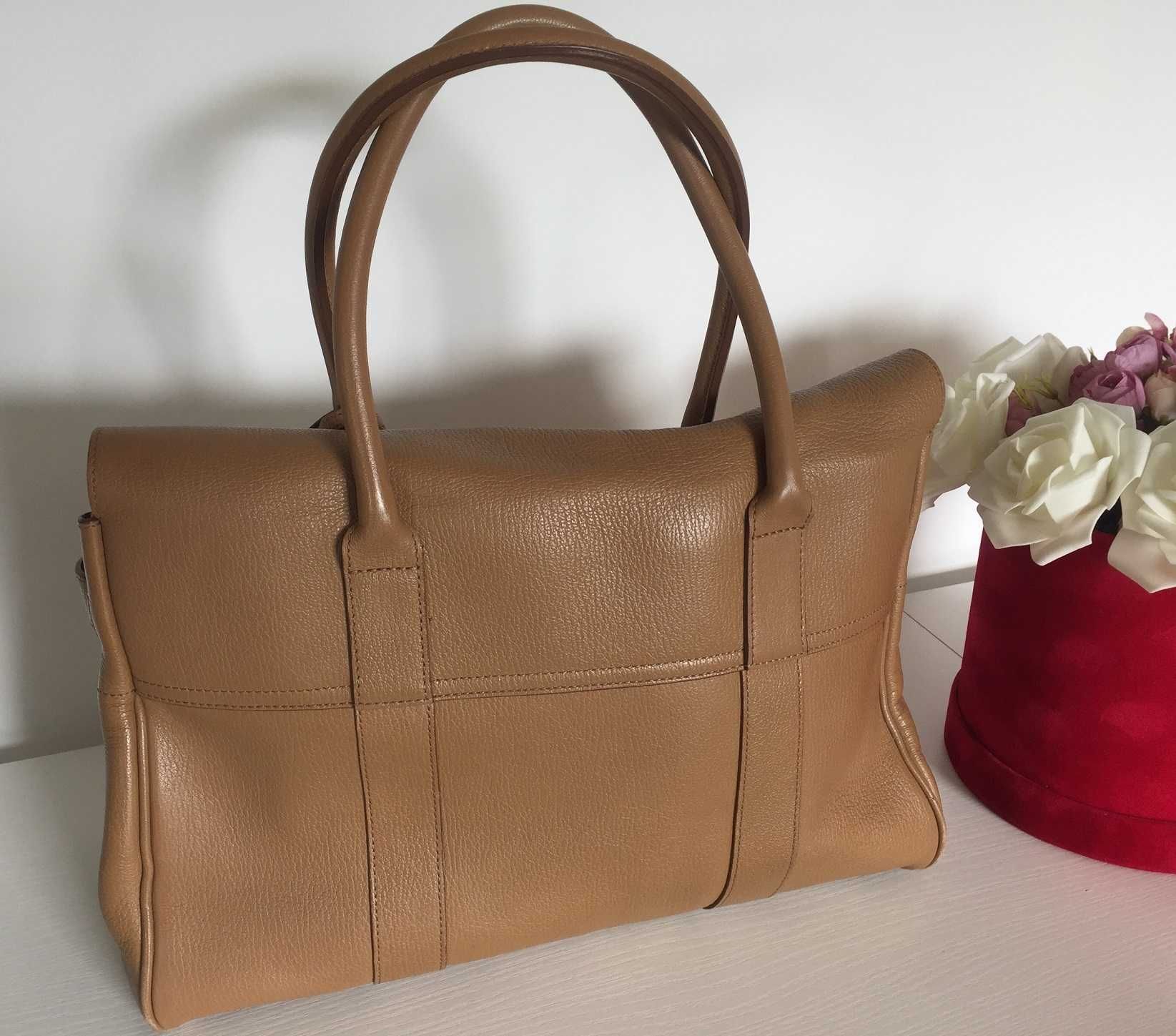 Torebka Mulberry Bayswater brązowa oryginalna z rachunkiem