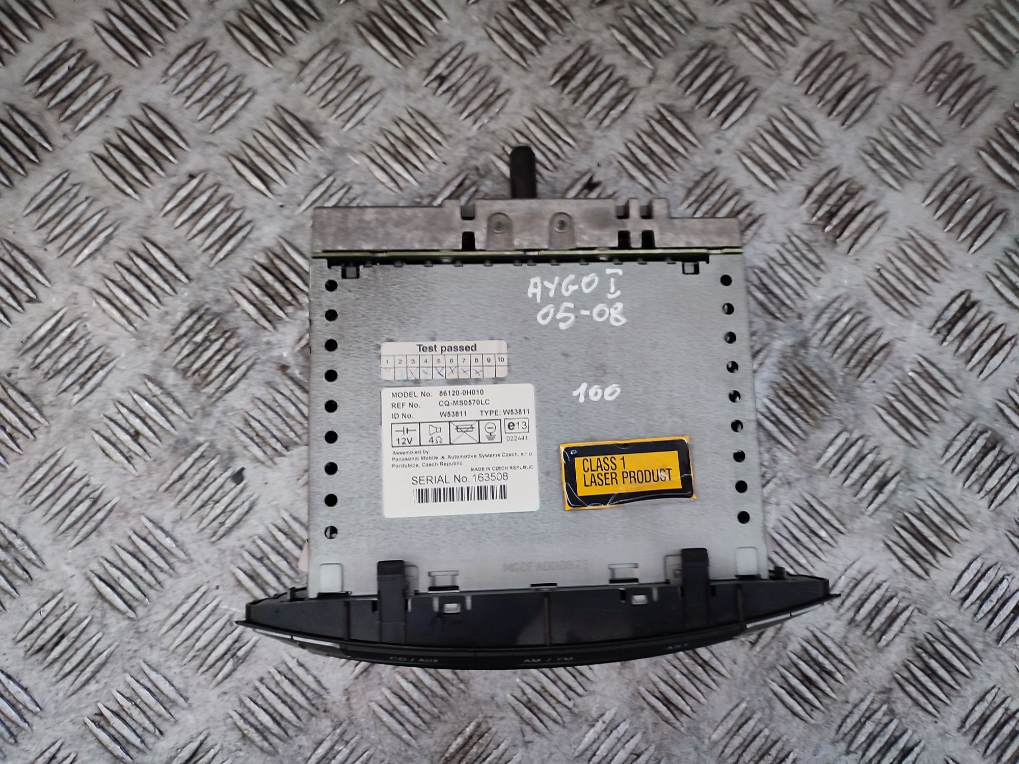 Toyota Aygo I 05-08r radio samochodowe