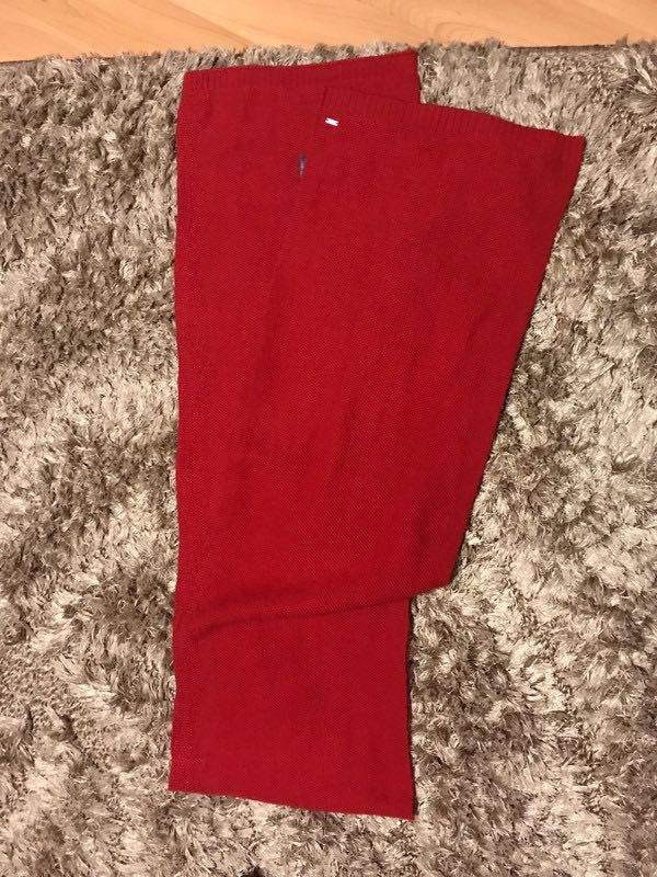 Szalik Tommy Hilfiger unisex czerwony 175 cm