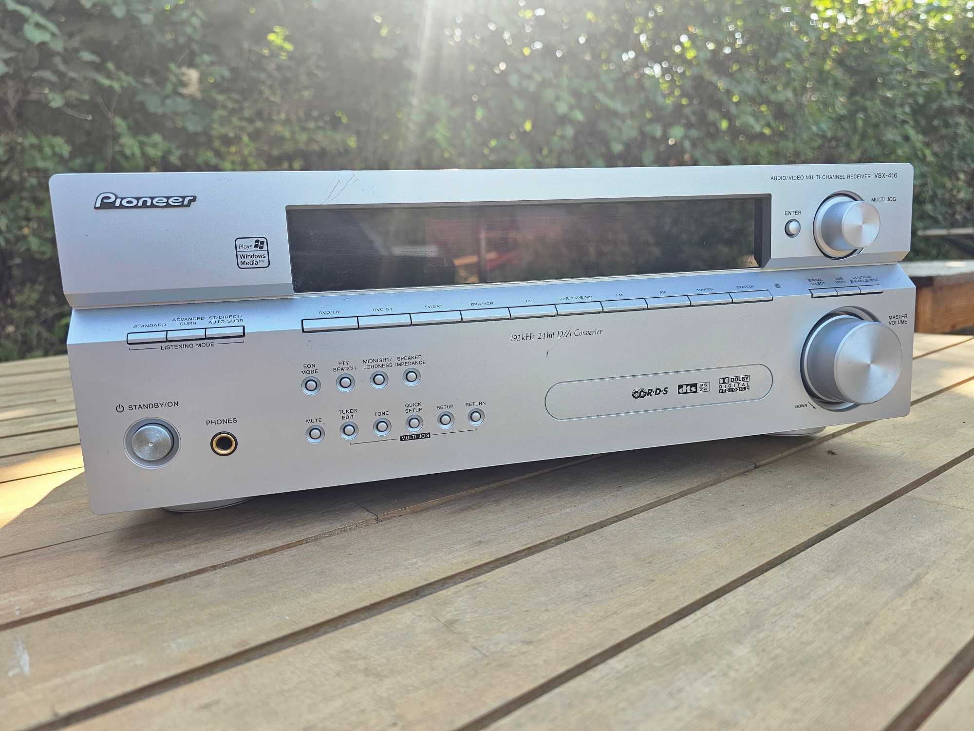 Amplituner Pioneer VSX-416-S z zestawem głośników
