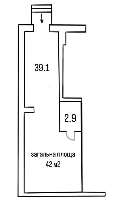 Приміщення в центрі Хортицького р-ну, 42 кв.м.