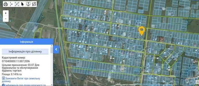 Під будівлі торгівлі! Земля 14 сот на вул. Володимира Осіюка