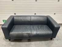 Sofa kanapa IKEA skorzana KLIPPAN Sofa 2-osobowa, Bomstad czarny