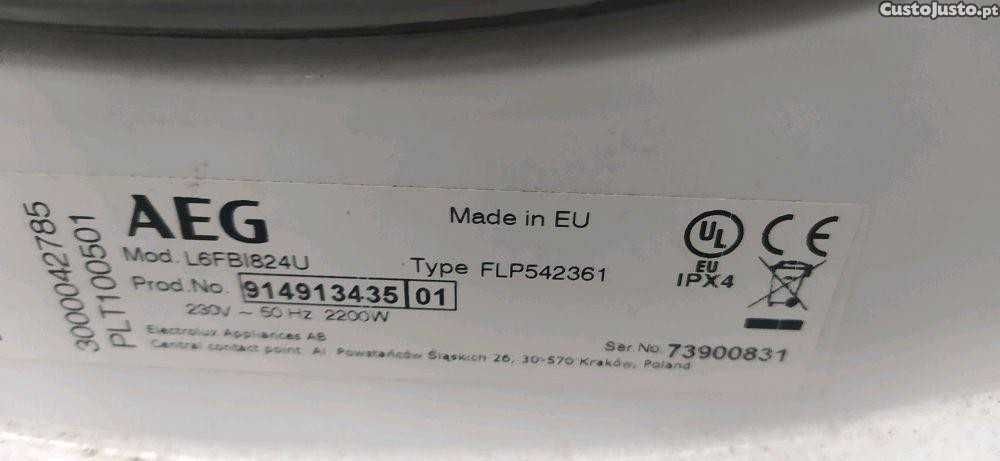 Máquina lavar roupa AEG 08 Kg  - para peças
