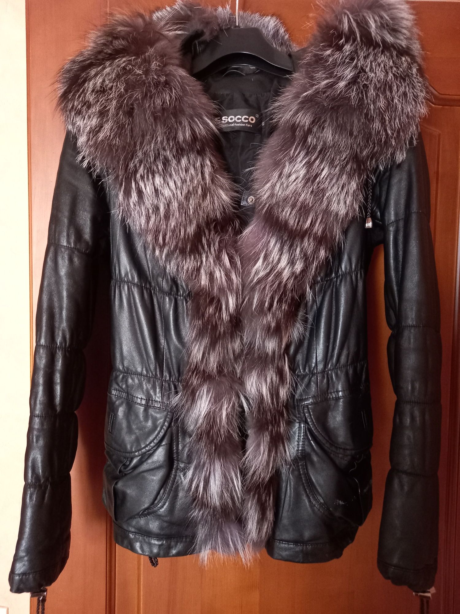 Куртка кожаная Италия зима-демисезон