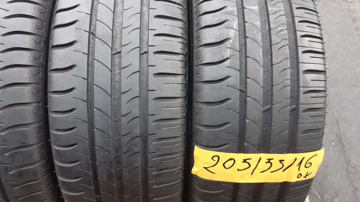 Opony Letnie 205"55"16".MICHELIN.ŁADNE GUMY.Cena 500 zł kpl-4 sztuki.