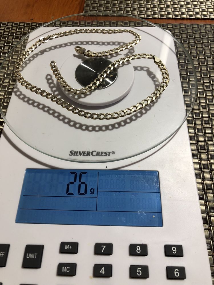 Łańsuszek srebrny 925 próba . 25 gram . 50.5 cm