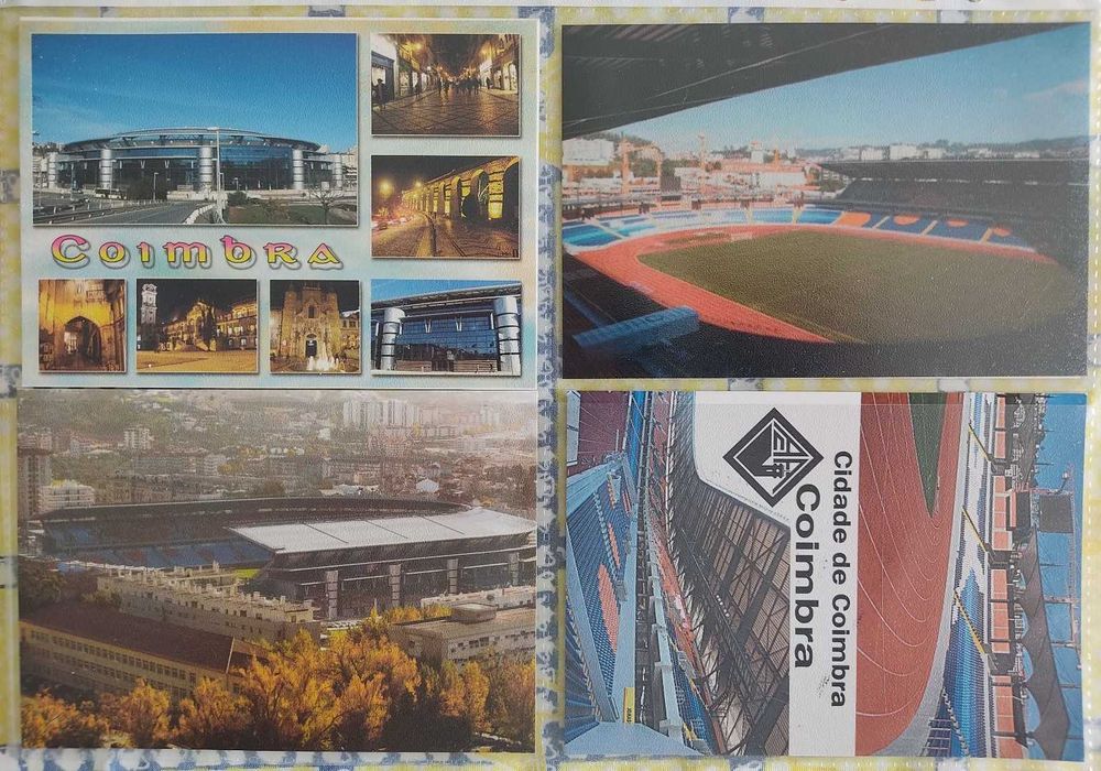 9 Postais do estádio cidade de Coimbra