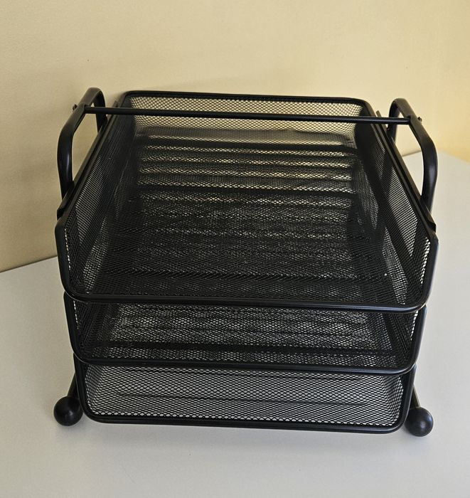 Metalowy stojak na dokumenty A4, organizer na biurko