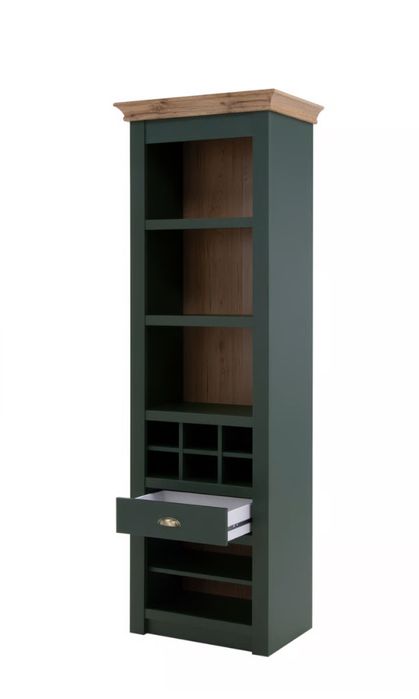 Regal Cambridge 1S Zielony Agata Meble