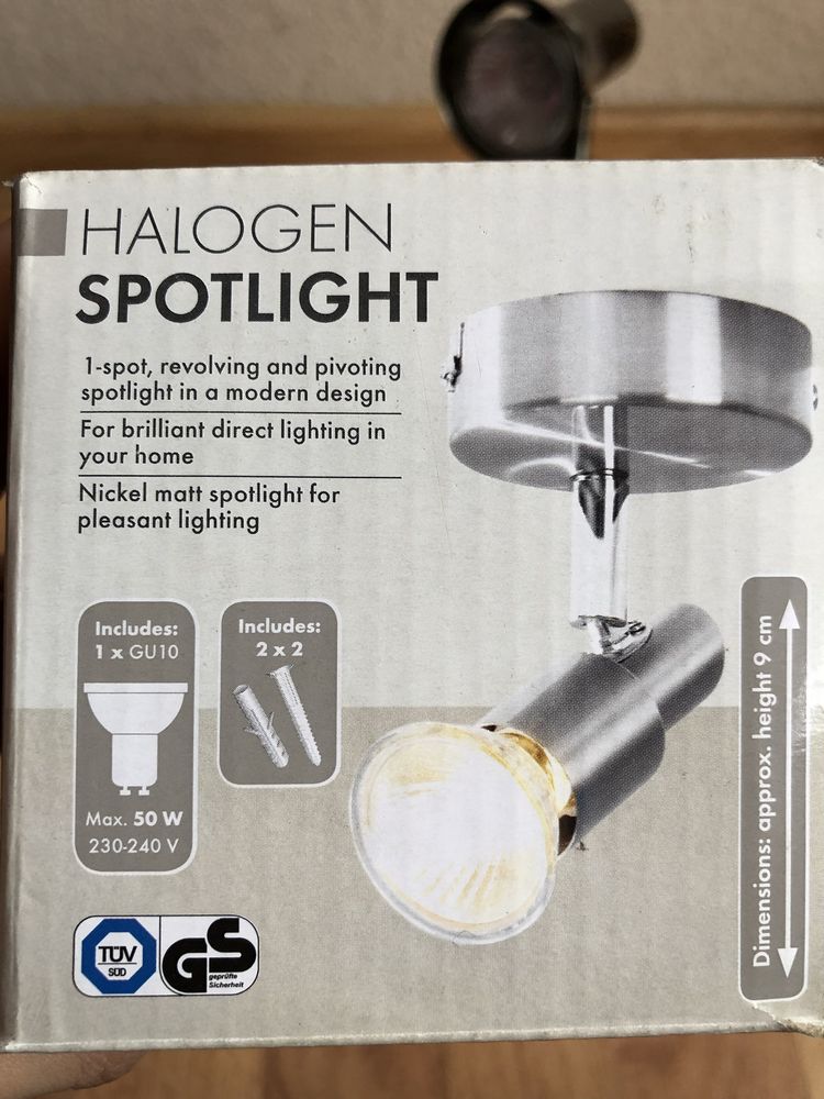 2x Halogen Spotlight NOWE