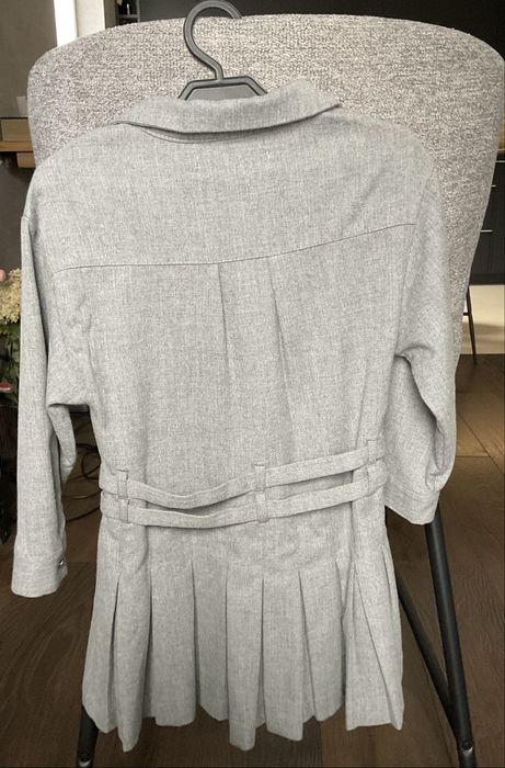 Sukienka Zara 116 szara elegancka dla dziewczynki