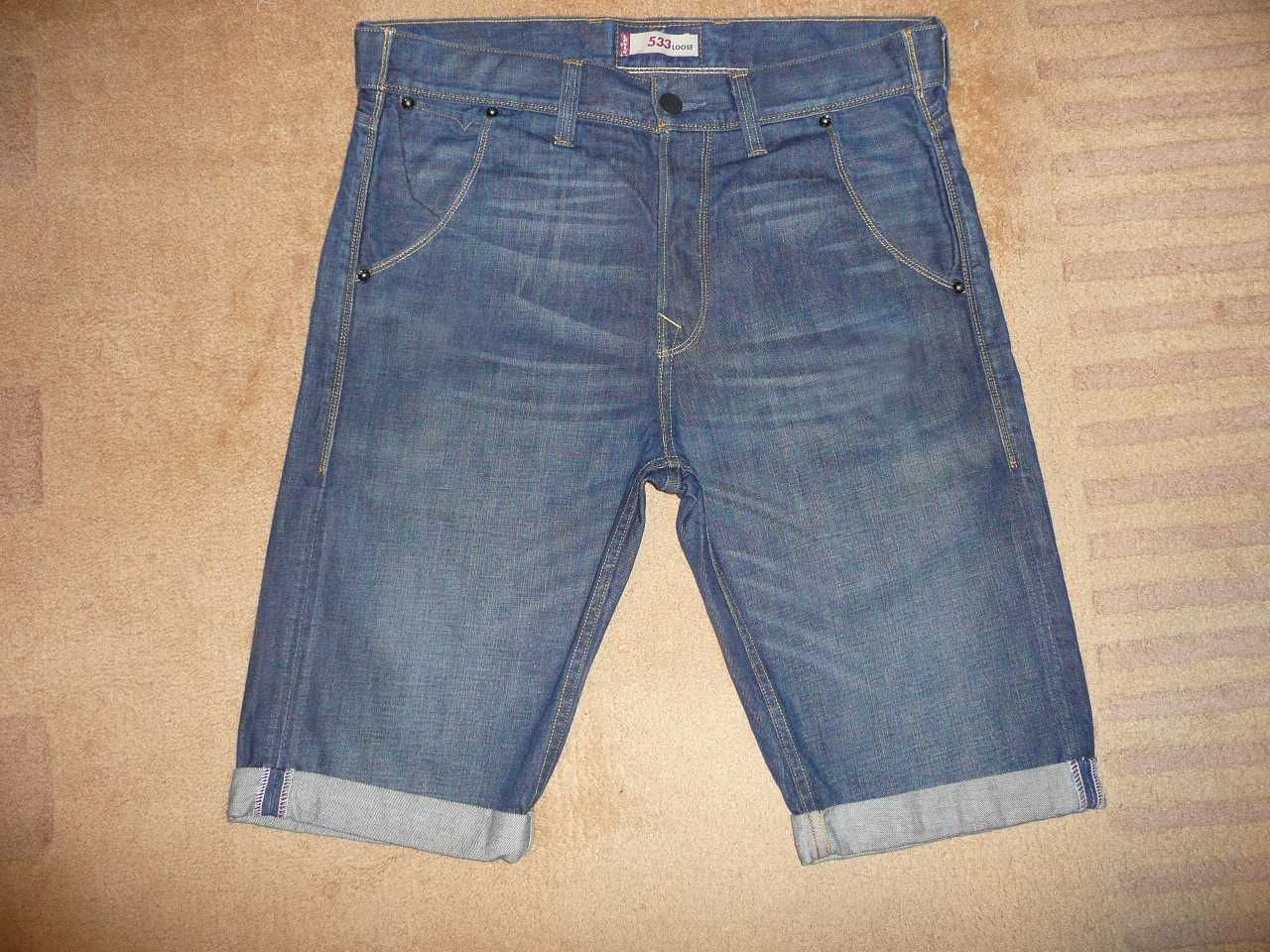 Spodenki szorty LEVIS 533 W36=47,5/64cm jeansy