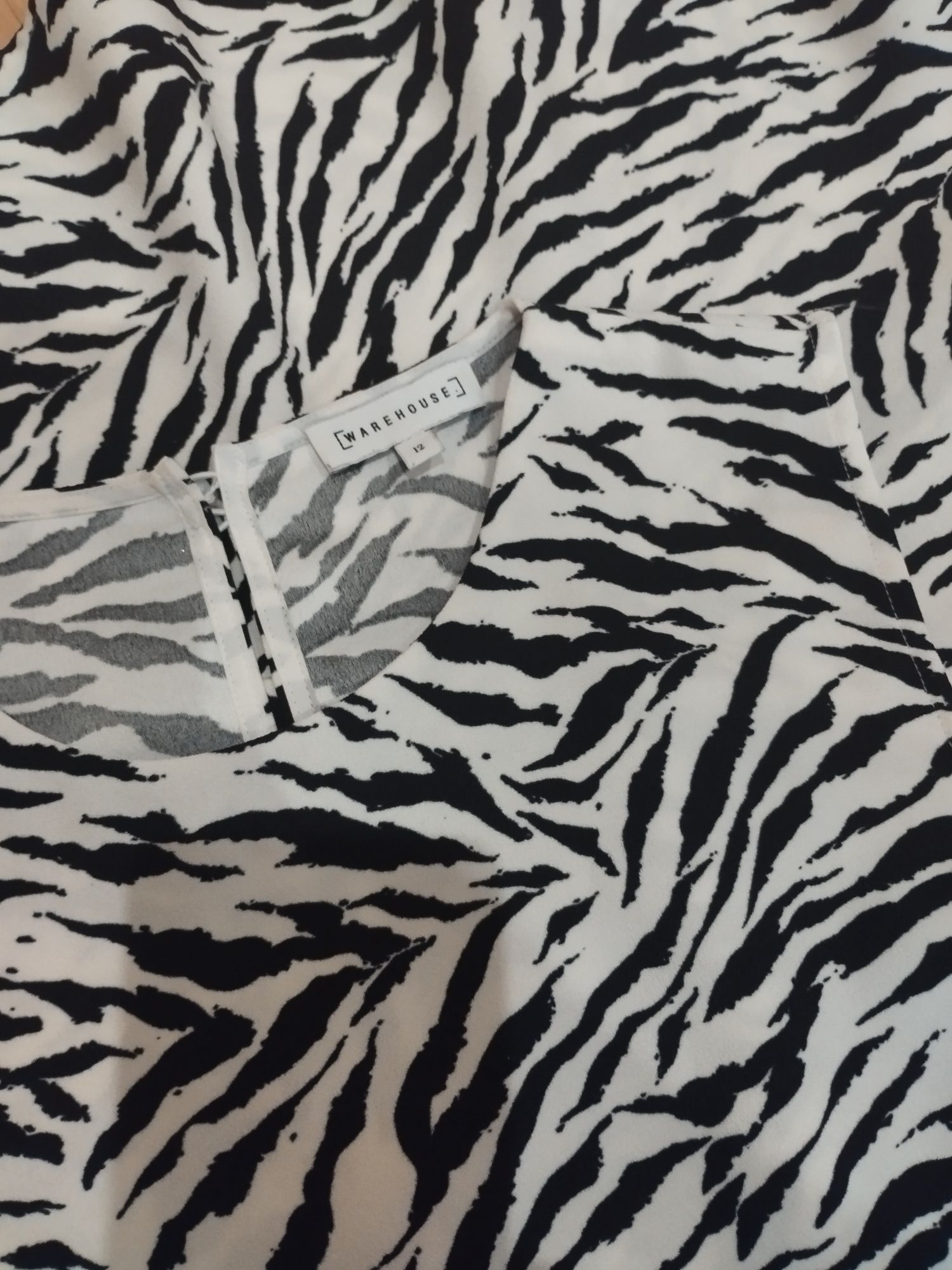 Warehouse letnia sukienka zebra 38