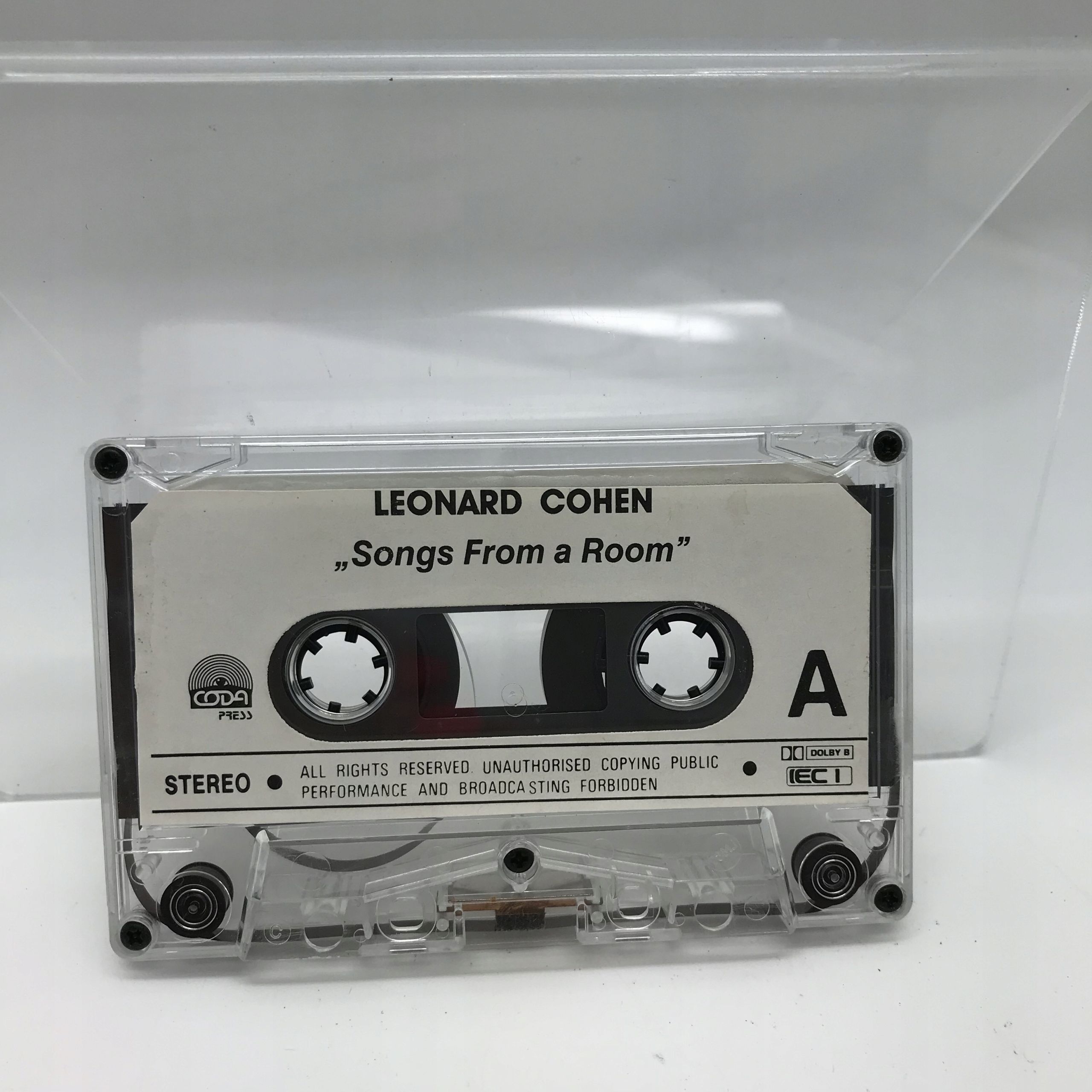 kaseta - leonard cohen - songs from a room