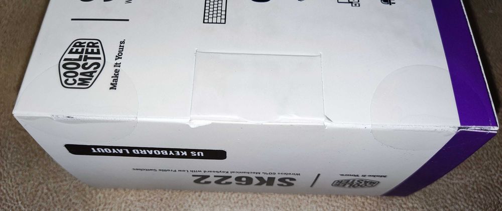 Клавиатура Cooler Master SK622 Silver White механика Brown Switch 1шт