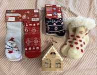 Conjunto 6 pares de meias anti derrapantes