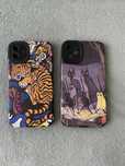 Zestaw 2 etui na iPhone 11 – tygrys i koty