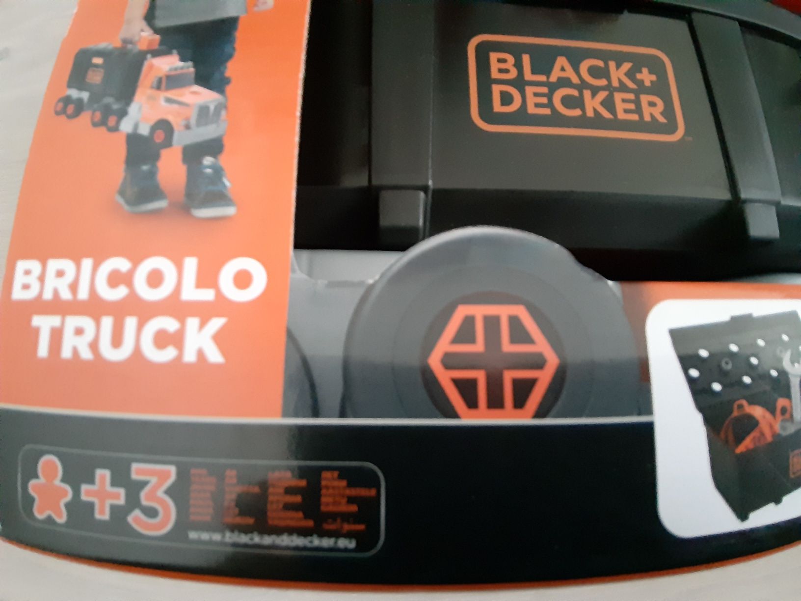 Smoby Black & Decker ciężarówka narzędzia dźwig 3w1 nowe