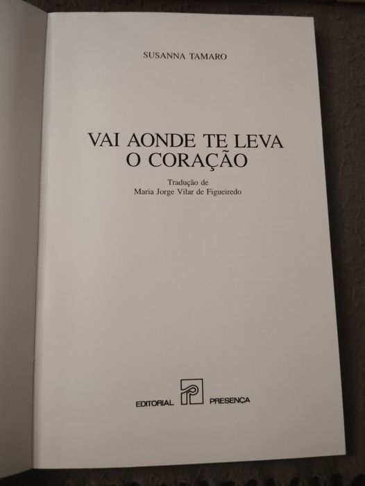 Livros da Escritora Susana Tamaro Usados