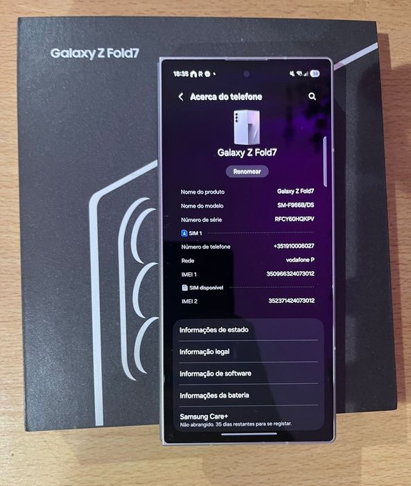 Samsung Galaxy Z Fold 7-Aceito proposta Iphone 16 Pro Max