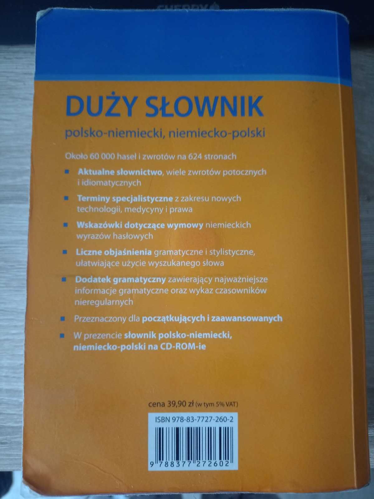 Duży Słownik polsko-niemiecki niemiecko-polski MARTEL