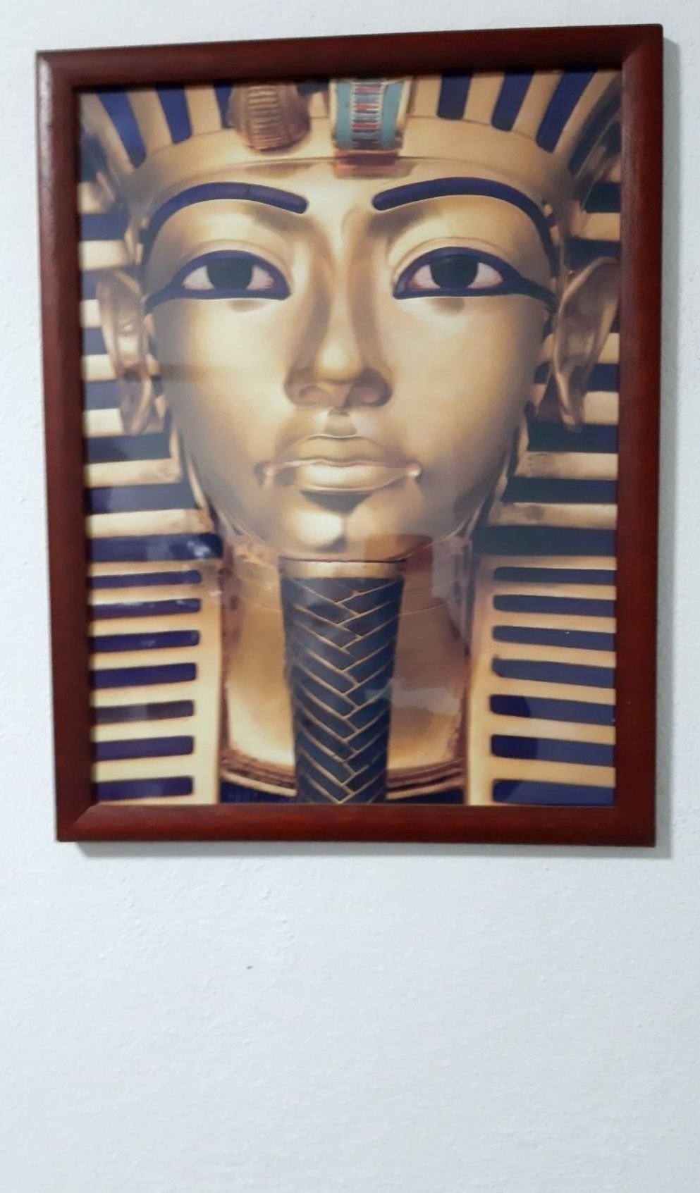 Quadro com moldura de parede Tela pintura tutankhamon Egipto