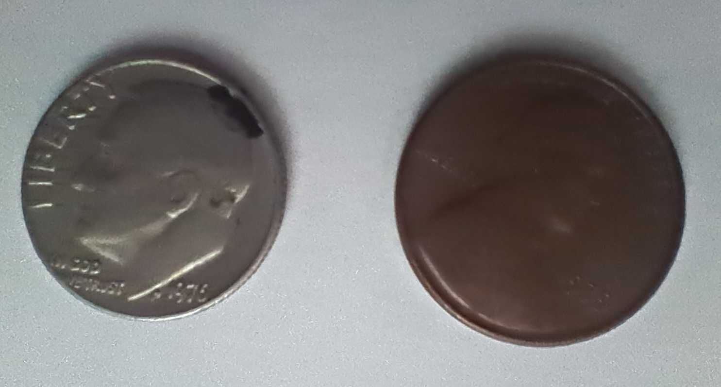 Monety "One cent" i "One dime"