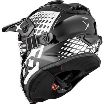 Kask na skuter śnieżny CKX + Gogle Titan Black/White