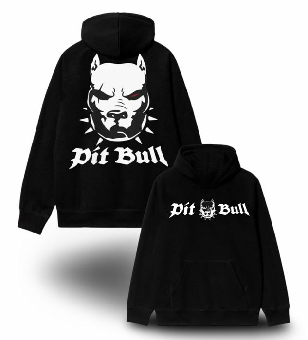 Худи Pit Bull Germany Casual Logo пит буль черное толстовка Новинка