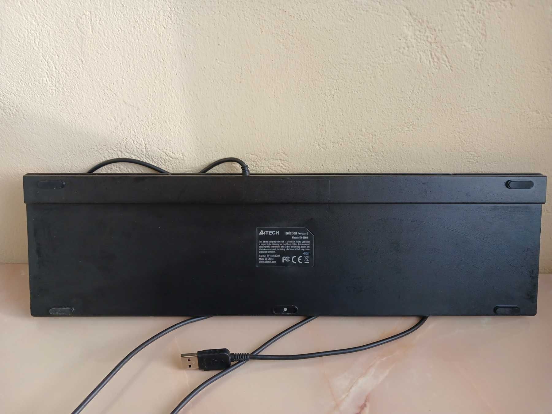 Клавіатура до комп'ютера A4Tech Isolation KV-300H usb Grey/Black
