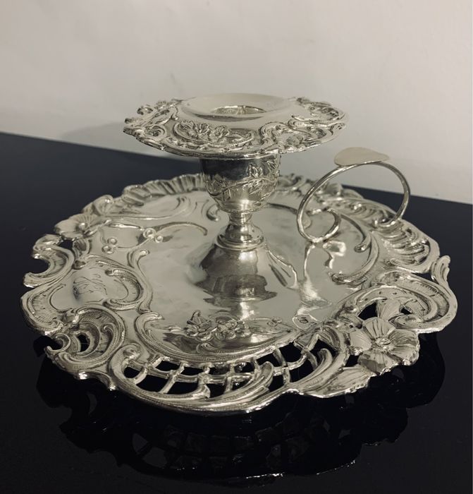 Palmatoria em prata ( contraste javali)