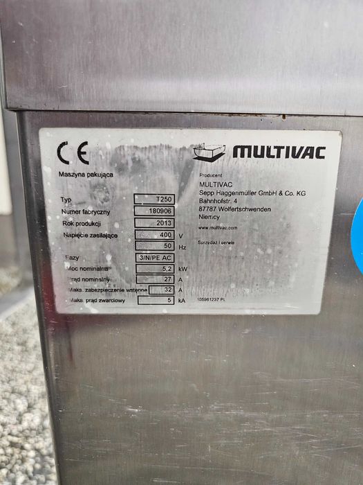 Sprzedam maszyne pakującą Multivac Traysealer T250 !! Pakowaczka tacek