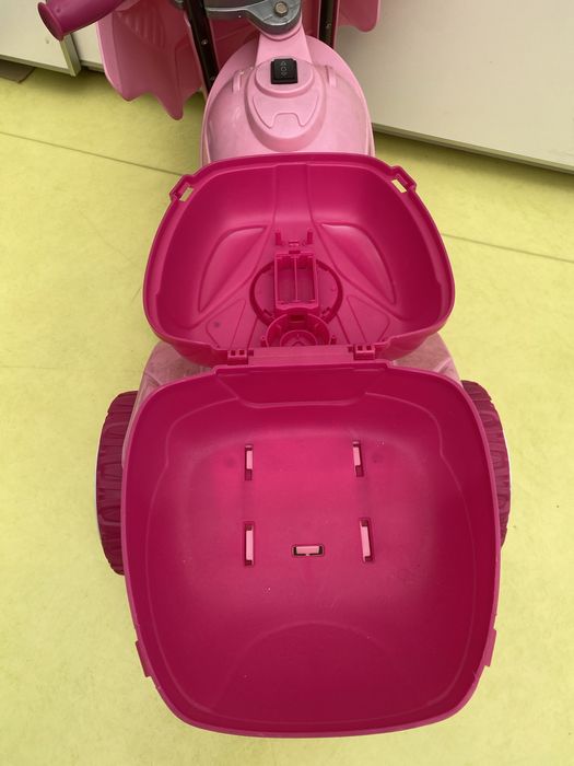 Moto eletrica com 2 velocidades rosa princesa