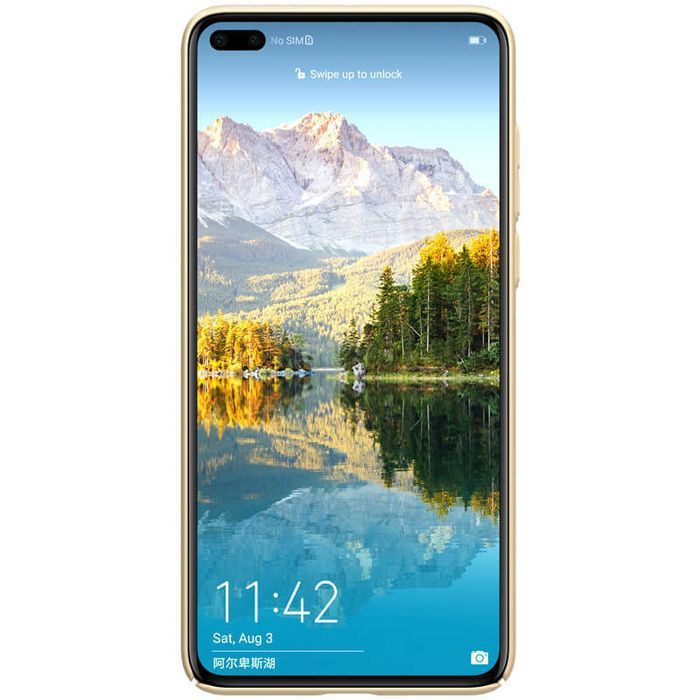 Etui Nillkin Super Frosted Shield do Huawei P40 złoty