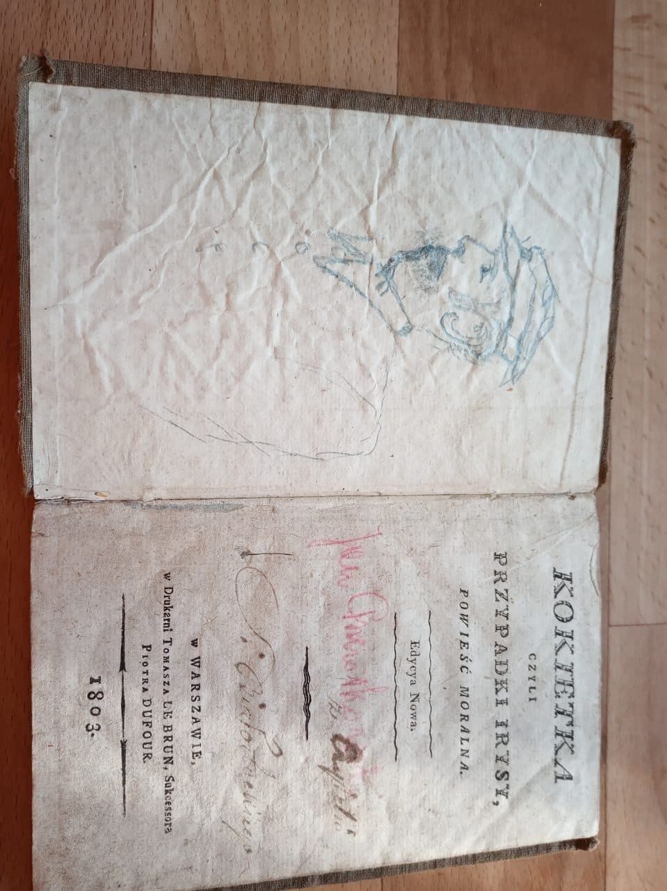 Książka Kokietka.  1803.