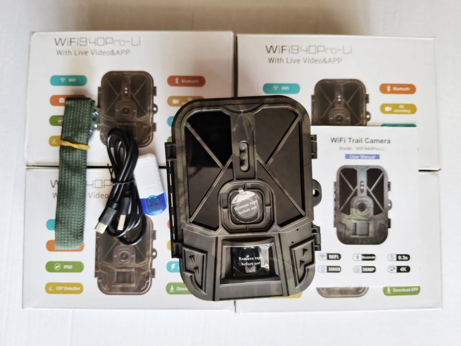 Фотоловушка Suntek WiFi HC-940 Pro Li 4K с аккумулятором, фотопастка