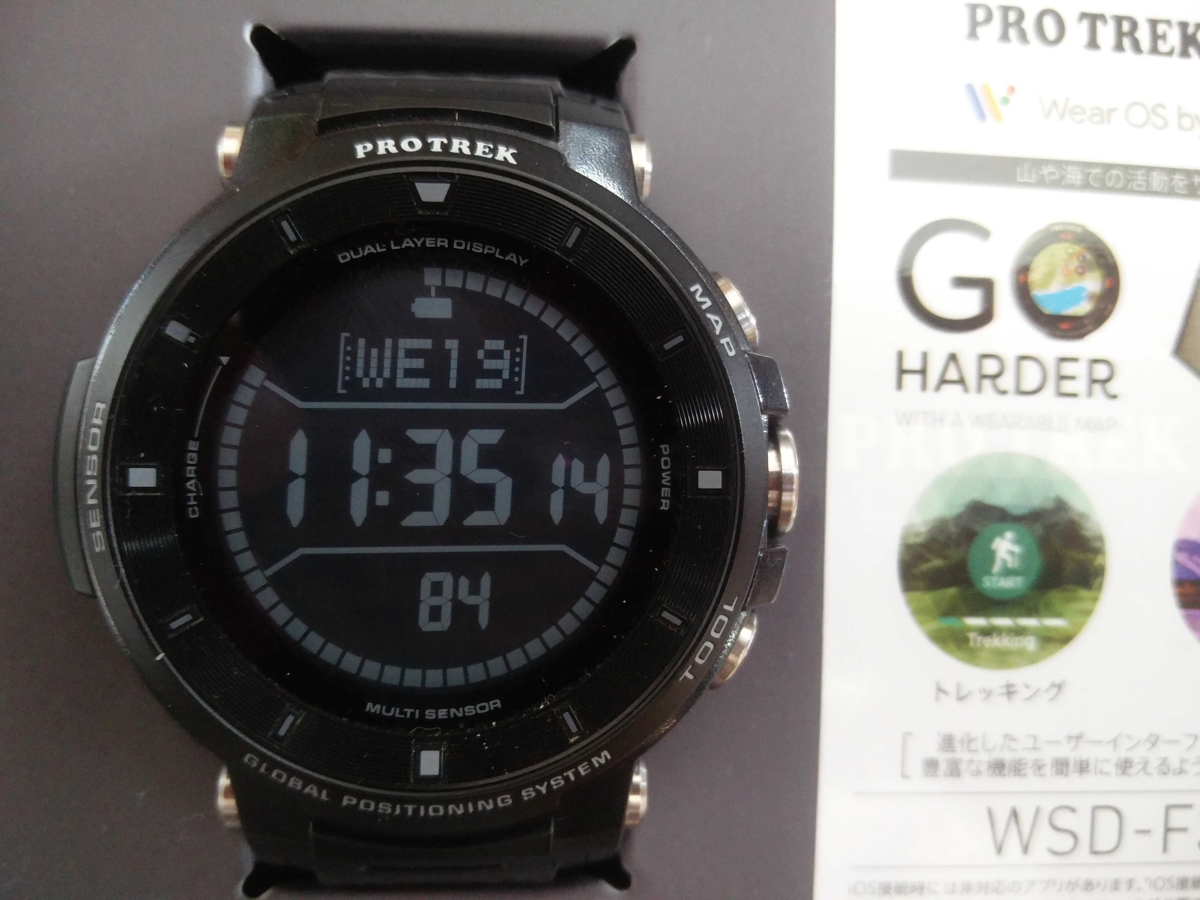 Zegarek Casio ProTrek WSD-F30 Smart Nowy po Polsku kompas mapy BT Wifi
