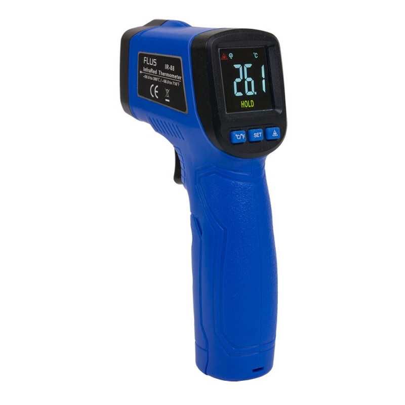 Новый Точный Пирометр термометр цветной лазерный, от -50 до +580 гр.