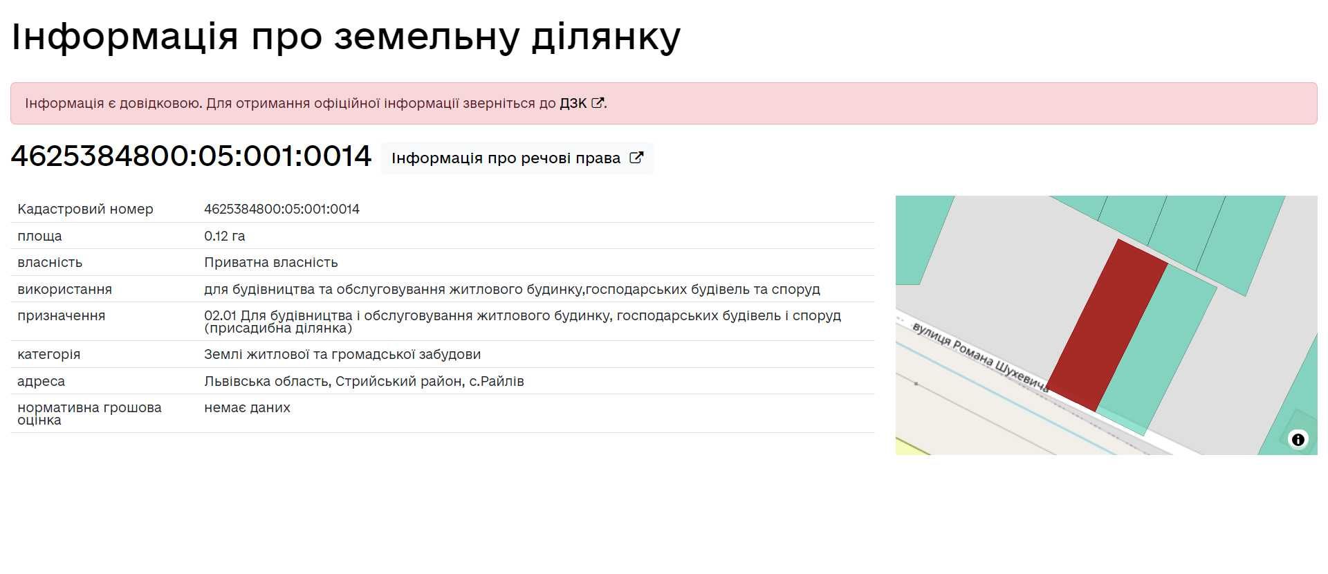 Пропозиція земельної ділянки 12 сот. біля м.Стрий